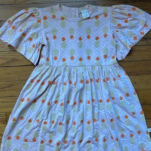 NWOT Charming Mary Pineapple Flutter Dress, 5Y